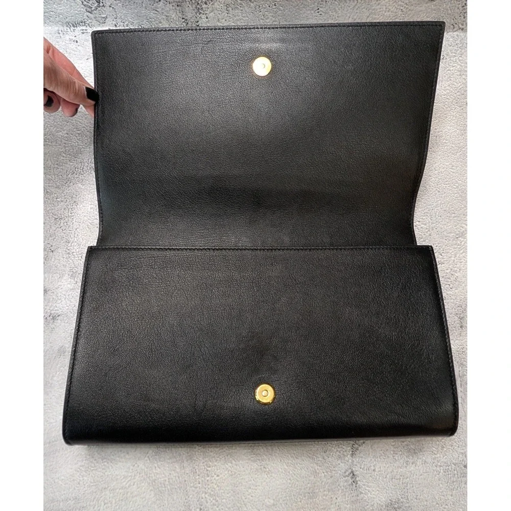 YSL Yves Saint Laurent Belle De Jour Large Clutch. Authenticated! Comes with COA